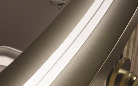 Mirror with led light